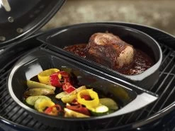 Outdoorchef Gourmet Halbmond Kochset / Grillschalen Porzellanemailliert / 2 Teilig -Grillen Im Freien outdoorchef gourmet halbmond 18 211 72 d