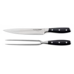 Outdoorchef Tranchierbesteck Premium (Tranchiermesser + Fleischgabel)